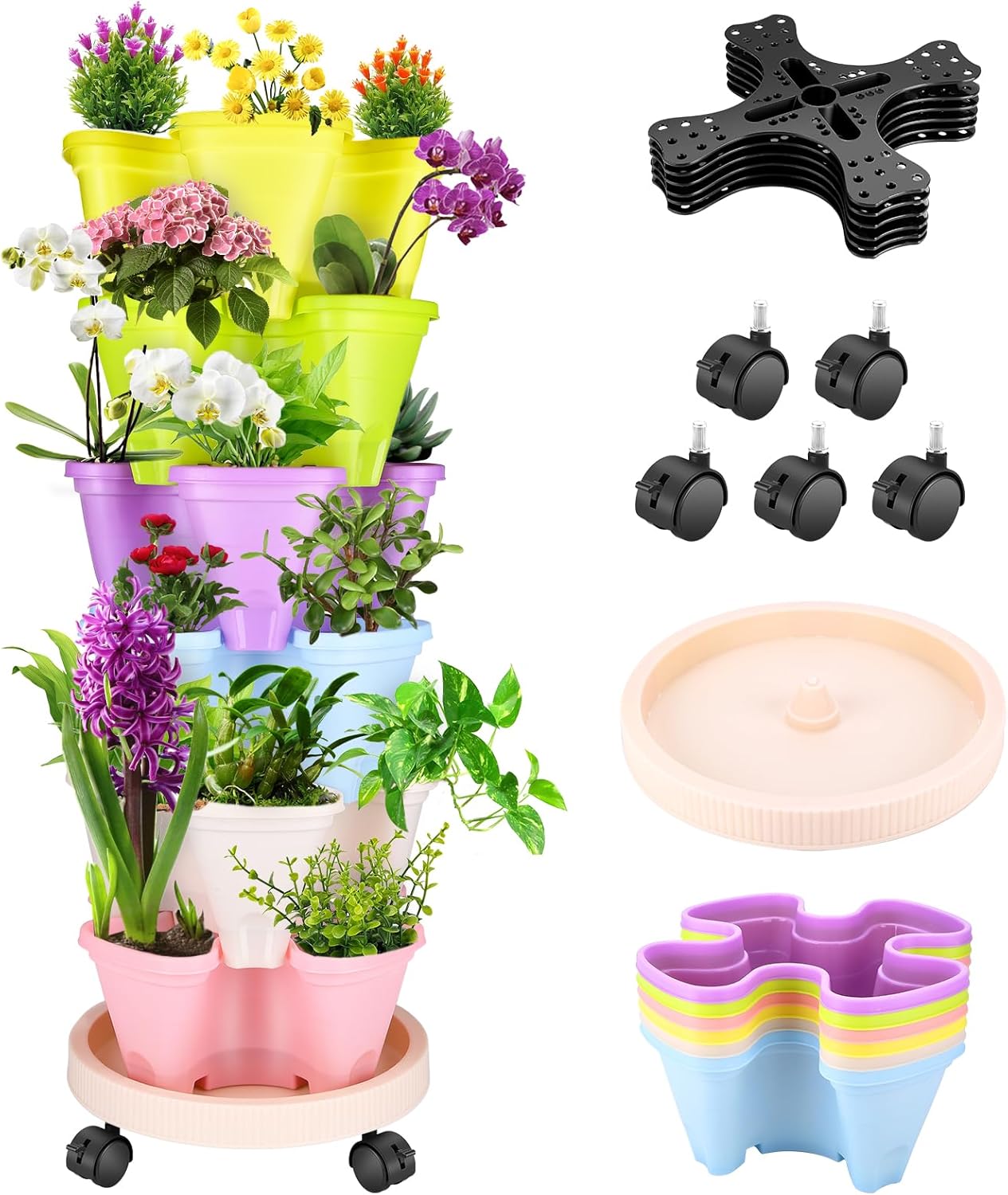 Jadinière Tridimensionnels Ultra Robustes en Plastique