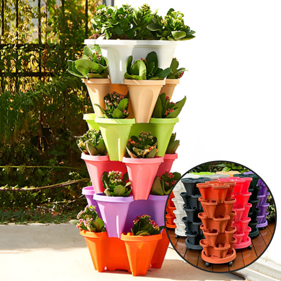 Jadinière Tridimensionnels Ultra Robustes en Plastique